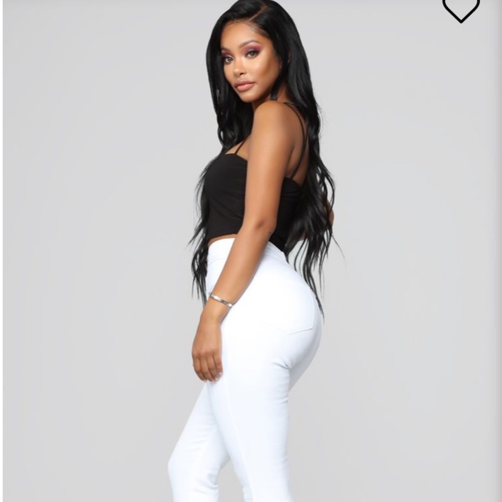 White high waisted fashion nova jeans